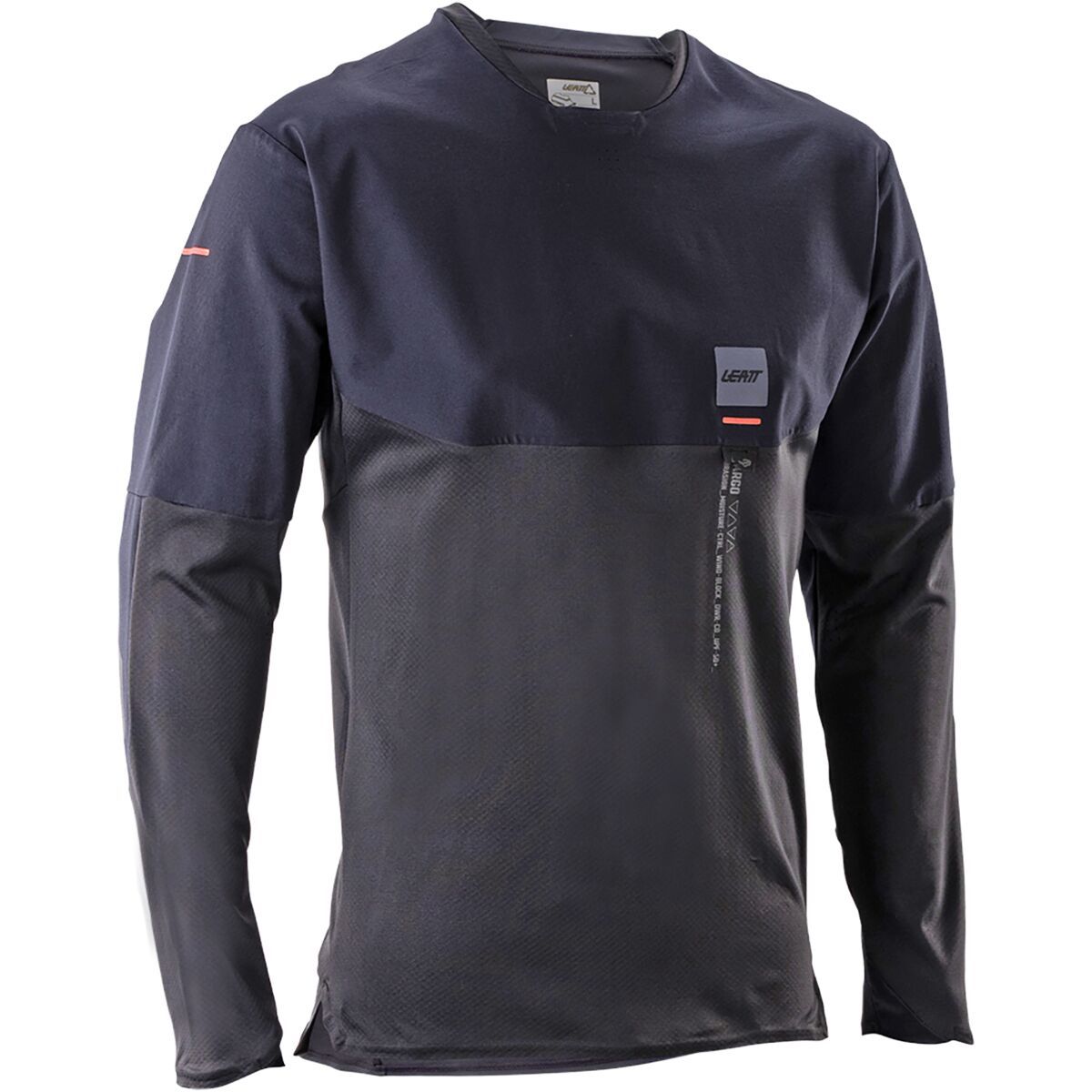 Leatt MTB Trail 6.0 Cargo Long-Sleeve Jersey - Men's Ghost Black, M
