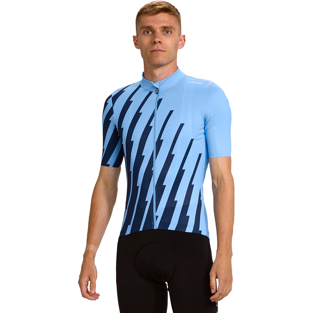 Le Col Pro Jersey - Men's Powder Blue/Navy, S