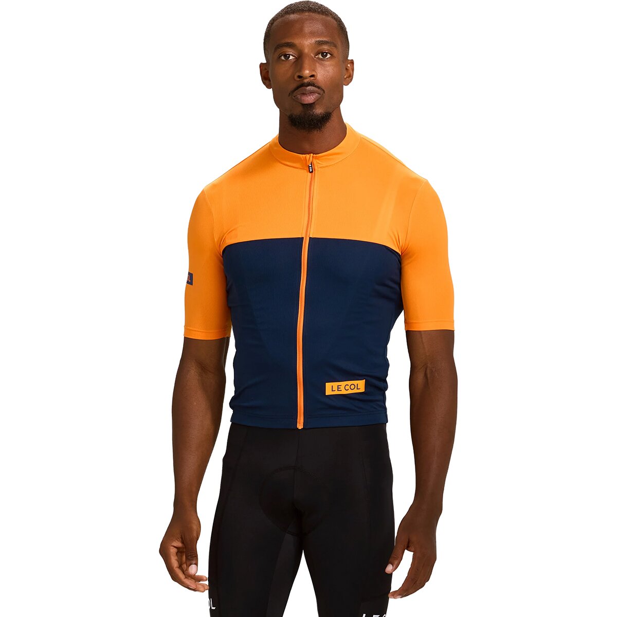 Le Col Sport Jersey - Men's Navy/Saffron, M