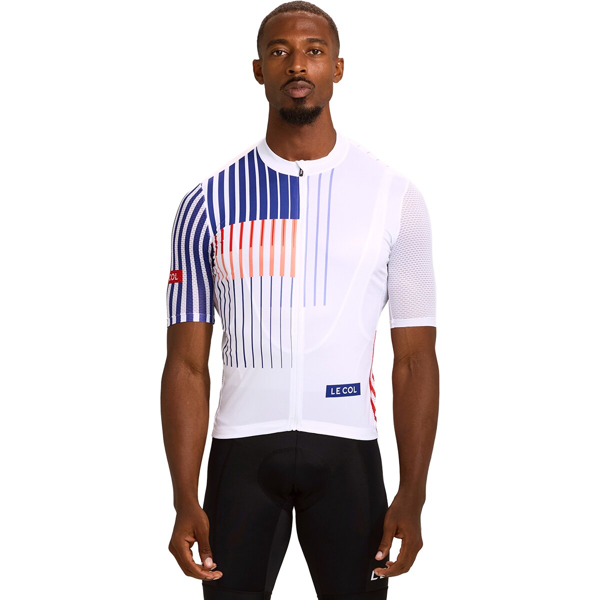Le Col Sport Lightweight Jersey - Men's White/Blue, S