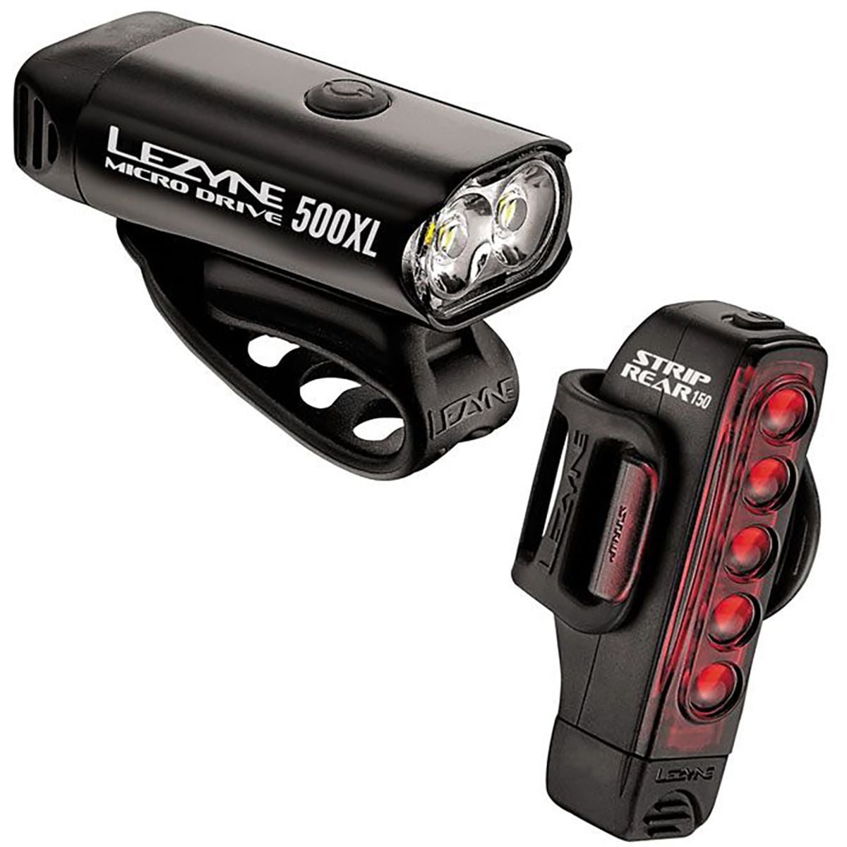 Lezyne Micro Drive 500XL and Strip 150 Light Combo
