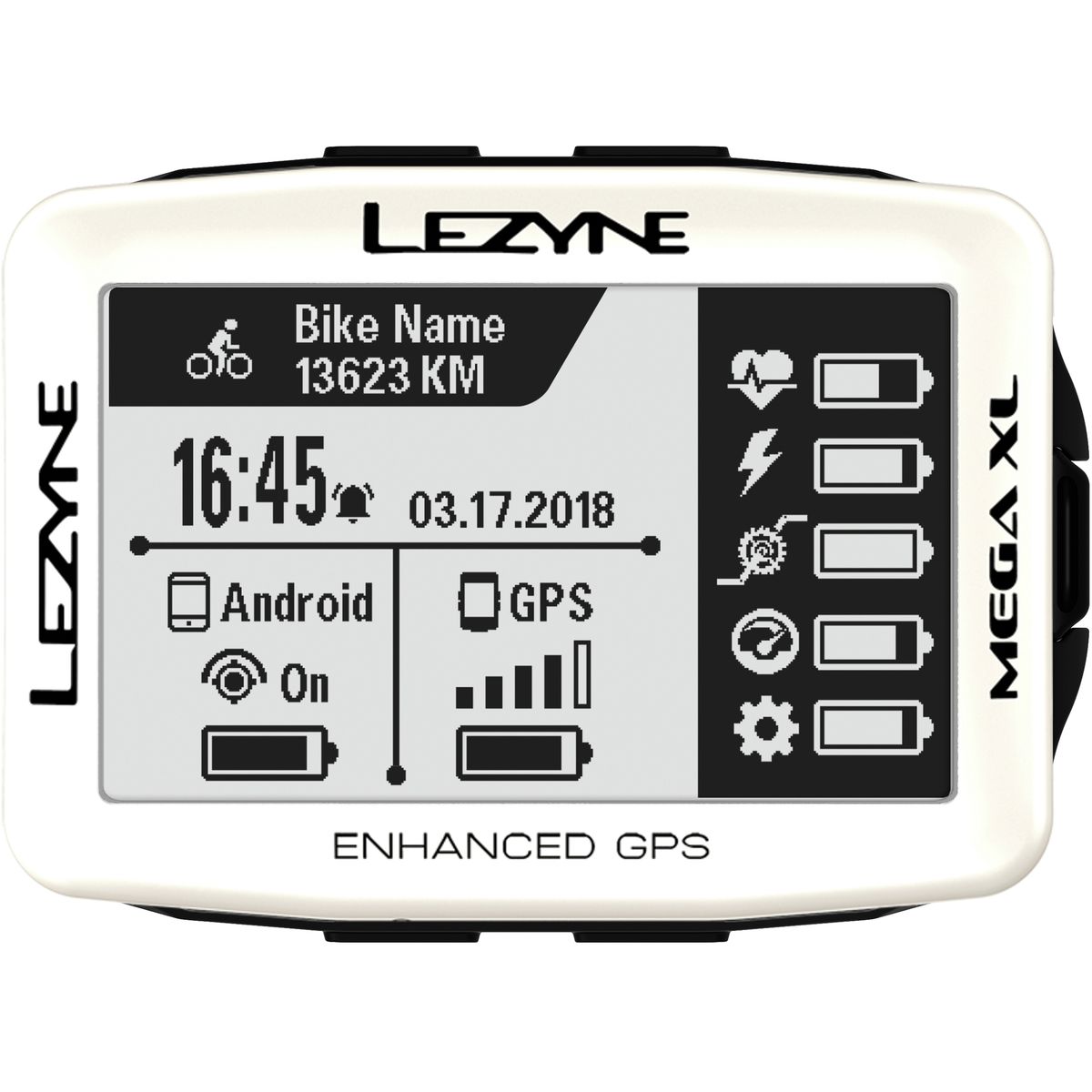 アクセサリー Lezyne Mega XL GPS Cycle Computer LEZYNE MEGA XL GPS BIKE COMPUTER