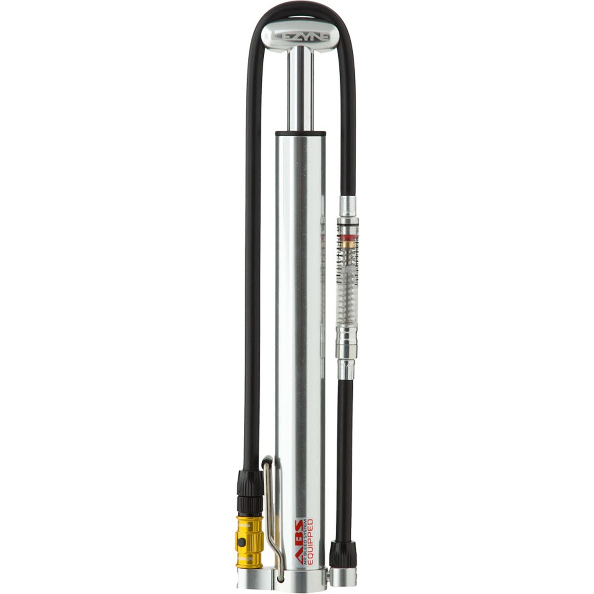 Lezyne Micro Floor Drive High Volume Pump Silver/Hi Gloss, w/out Gauge