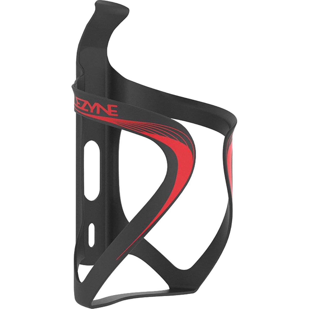 Lezyne Carbon Team Water Bottle Cage UD Matte Black/Red, One Size