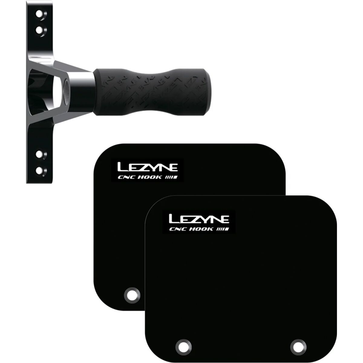 Lezyne Lezyne CNC Alloy Wheel Hook Black, 3 Psc Set