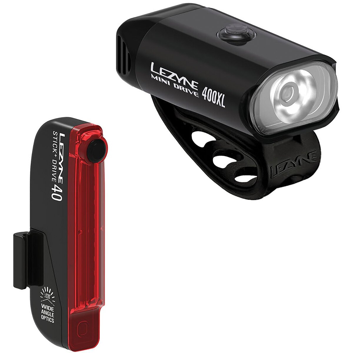 Lezyne Mini Drive 400Xl Stick+ Drive Pair Black, One Size