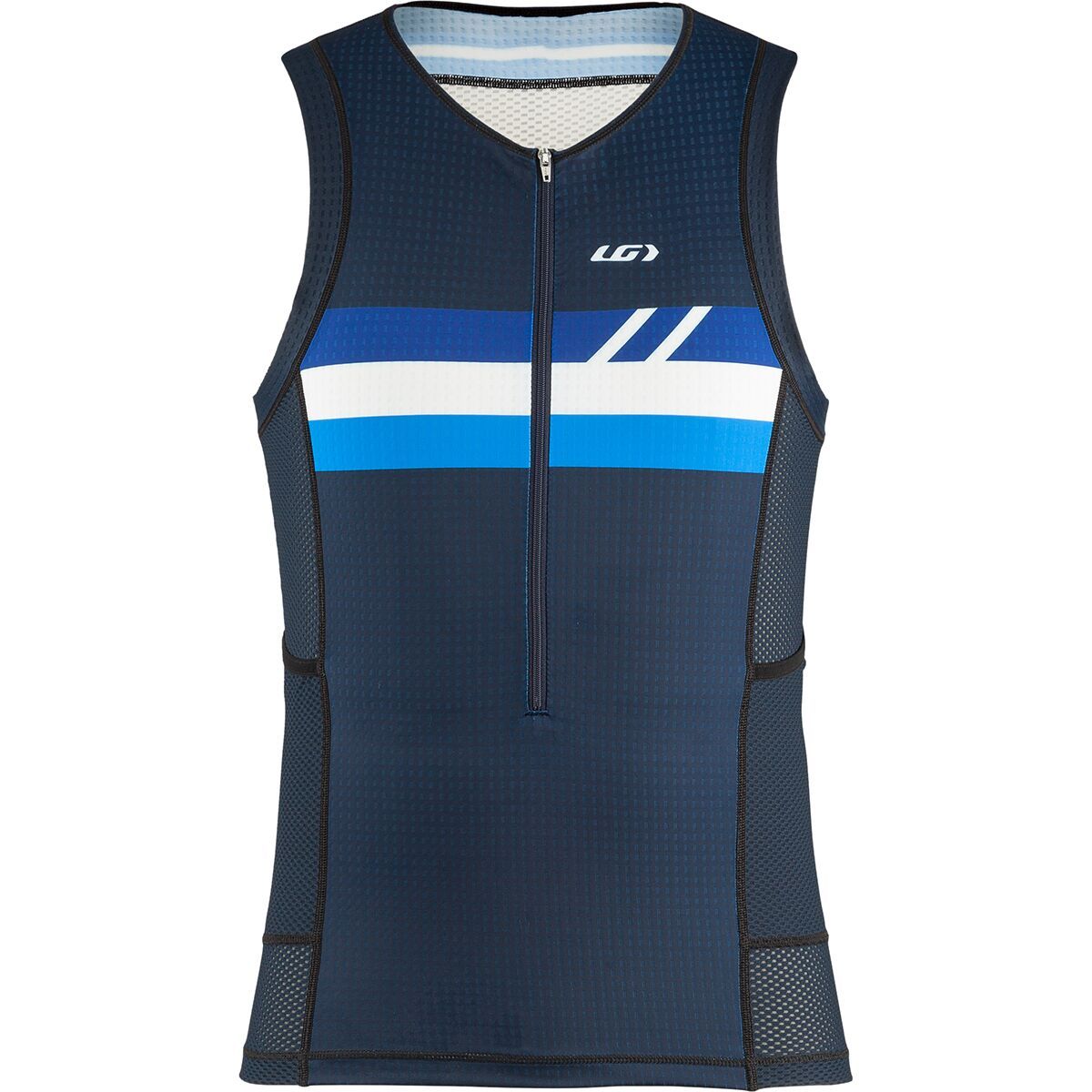 Louis Garneau Vent Tri Sleeveless CF Jersey - Men's Blue White, M