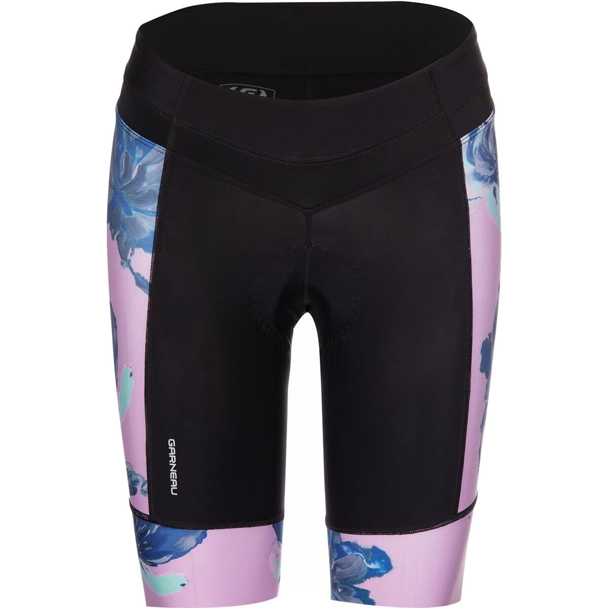 Louis Garneau Mondo Evo 2.0 Short - Women's Black/Pink/Blue Flowers, XL