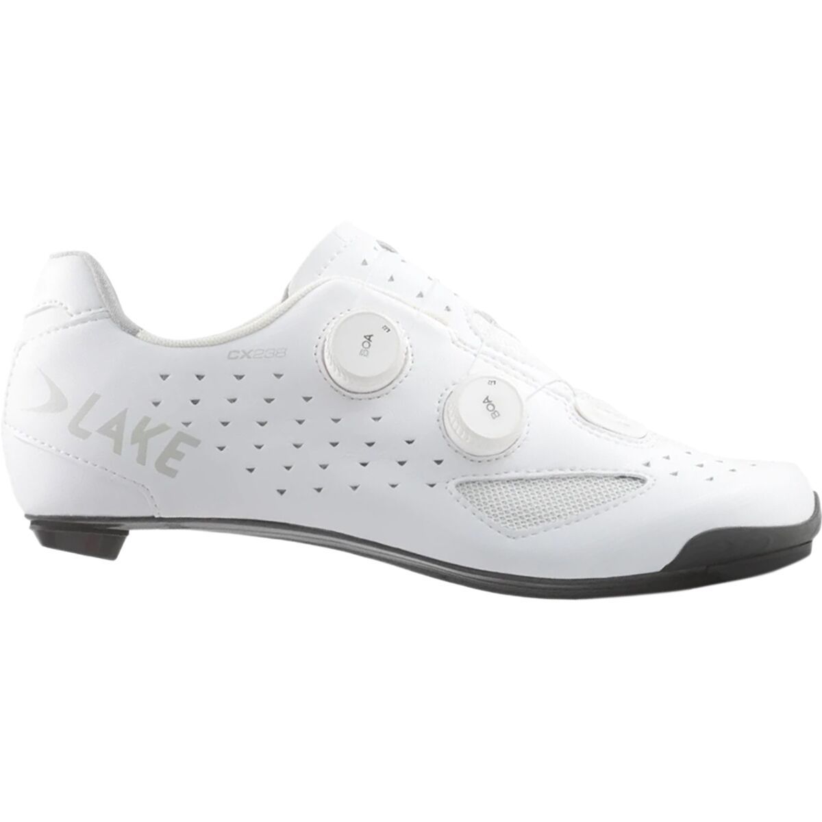 Lake CX238 Cycling Shoe - Men's White/White Clarino Microfiber, 40.5