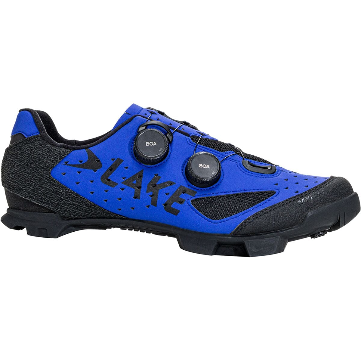 Lake MX238 Cycling Shoe - Men's Strong Blue/Black Microfiber, 50.0