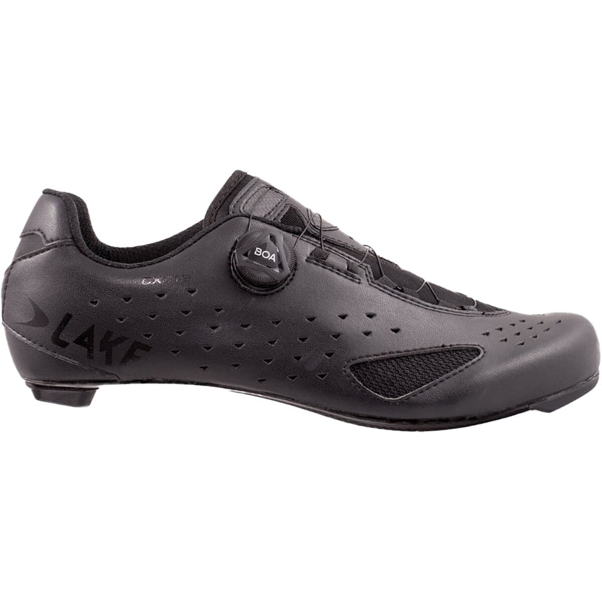 Lake CX219 Wide Cycling Shoe - Men's Black/Black, 42.5