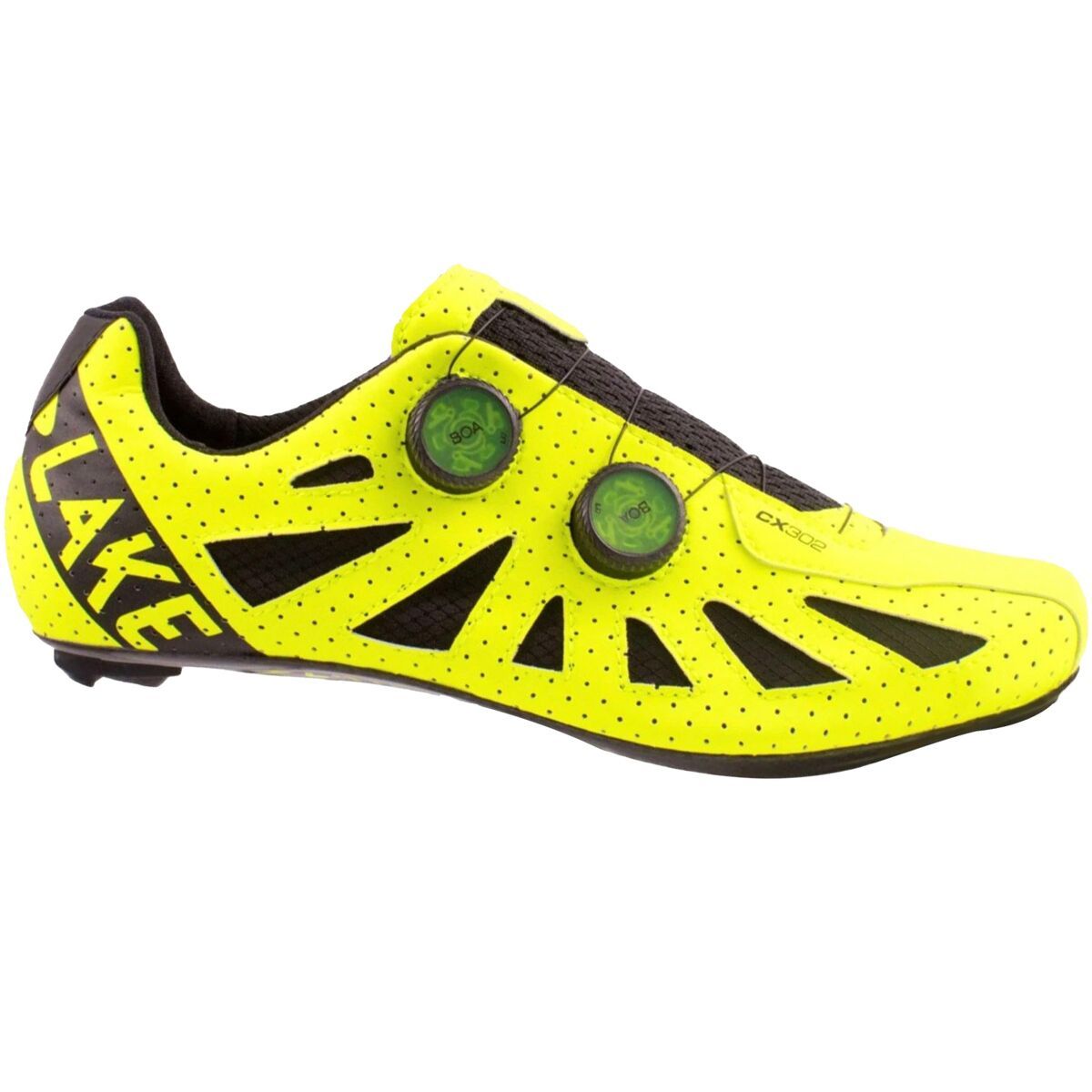 Lake Lake CX302 Cycling Shoe - Men's Hi-Viz Yellow/Black, 45.0