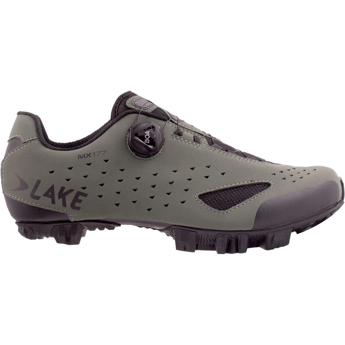 Lake Lake MX177 Wide Cycling Shoe - Men's Beetle/Black, 45.0