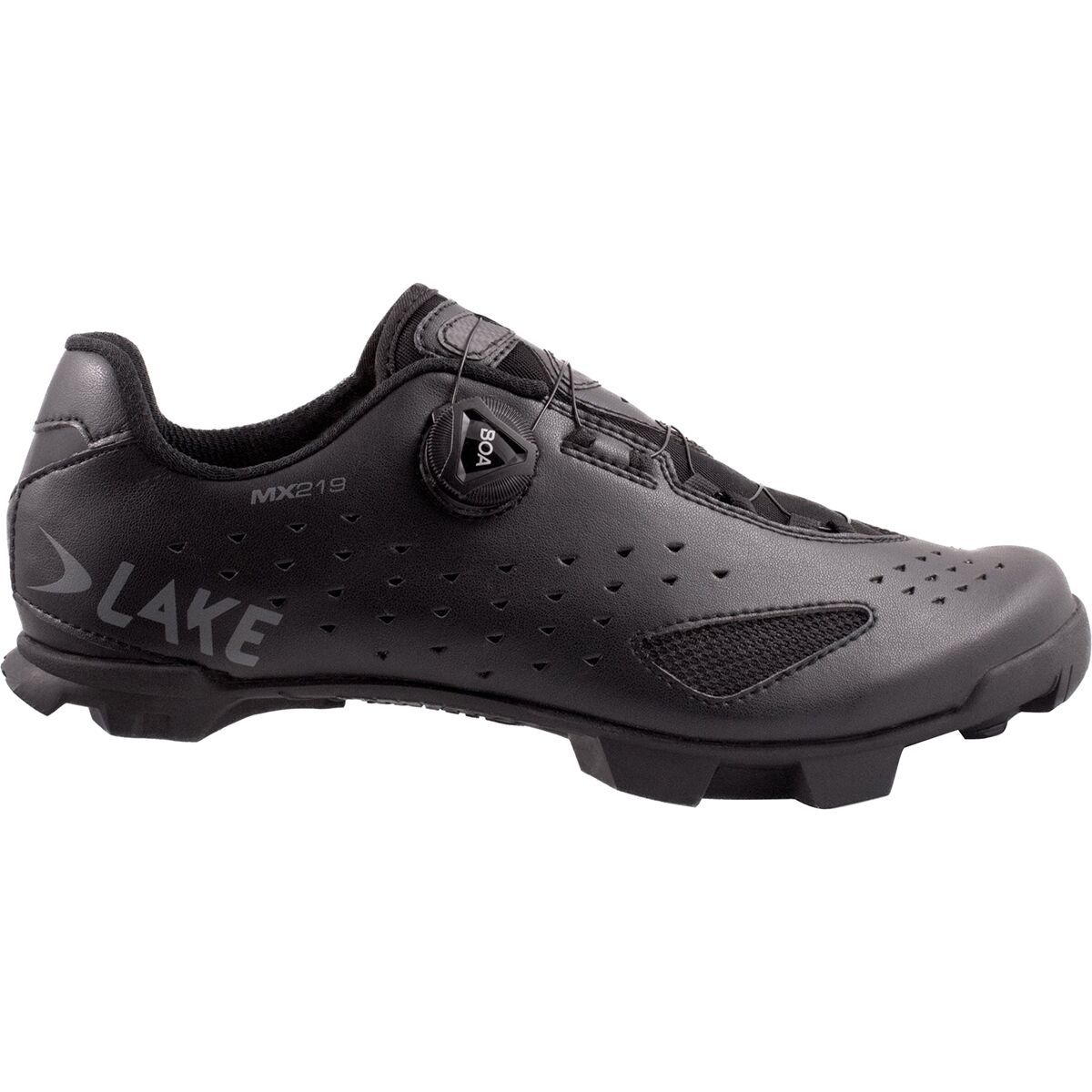 Lake MX219 Cycling Shoe - Men's Black/Grey, 46.5