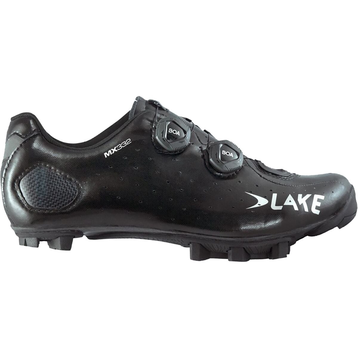 Lake MX332 Cycling Shoe - Women's Black/Silver Clarino, 43.0