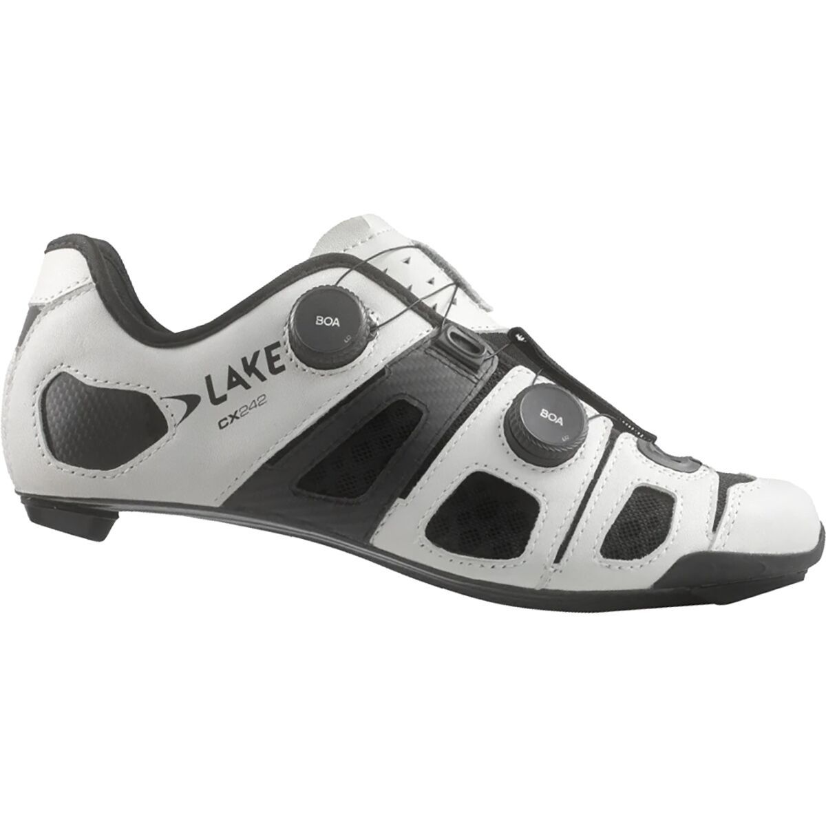 Lake CX242 Cycling Shoe - Men's White/Black, 44.5
