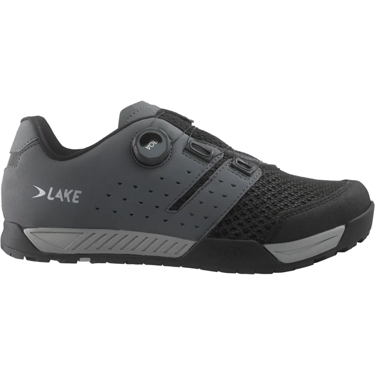 Lake MX201 Enduro Cycling Shoe - Men's Grey/Black, 43.0