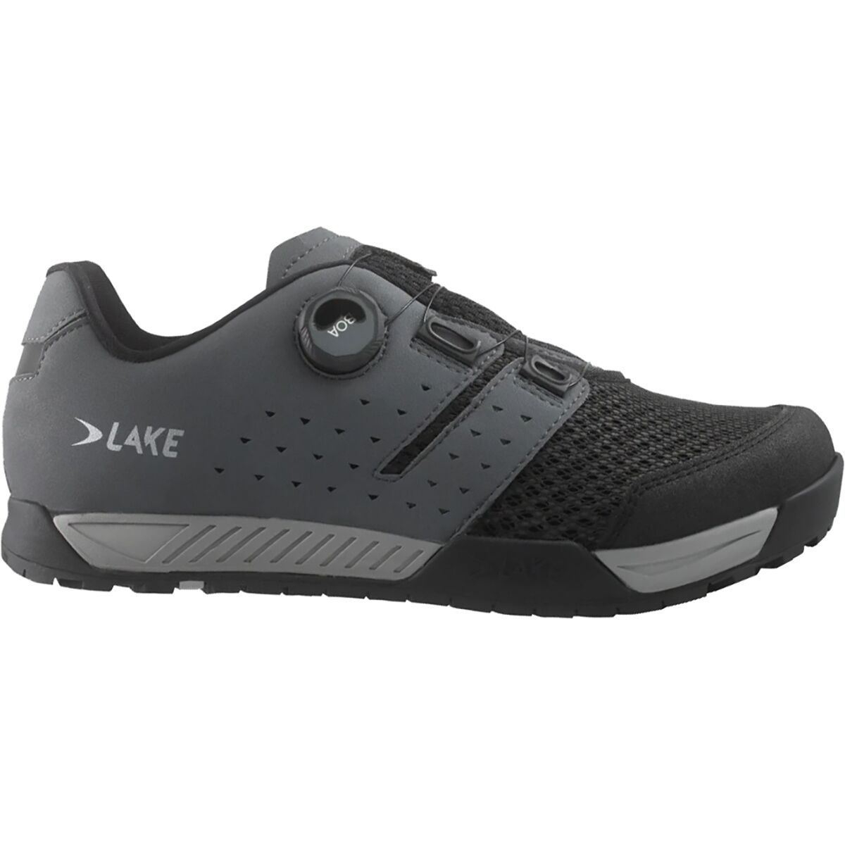 Lake Lake MX201 Enduro Cycling Shoe - Men's Grey/Black, 43.0