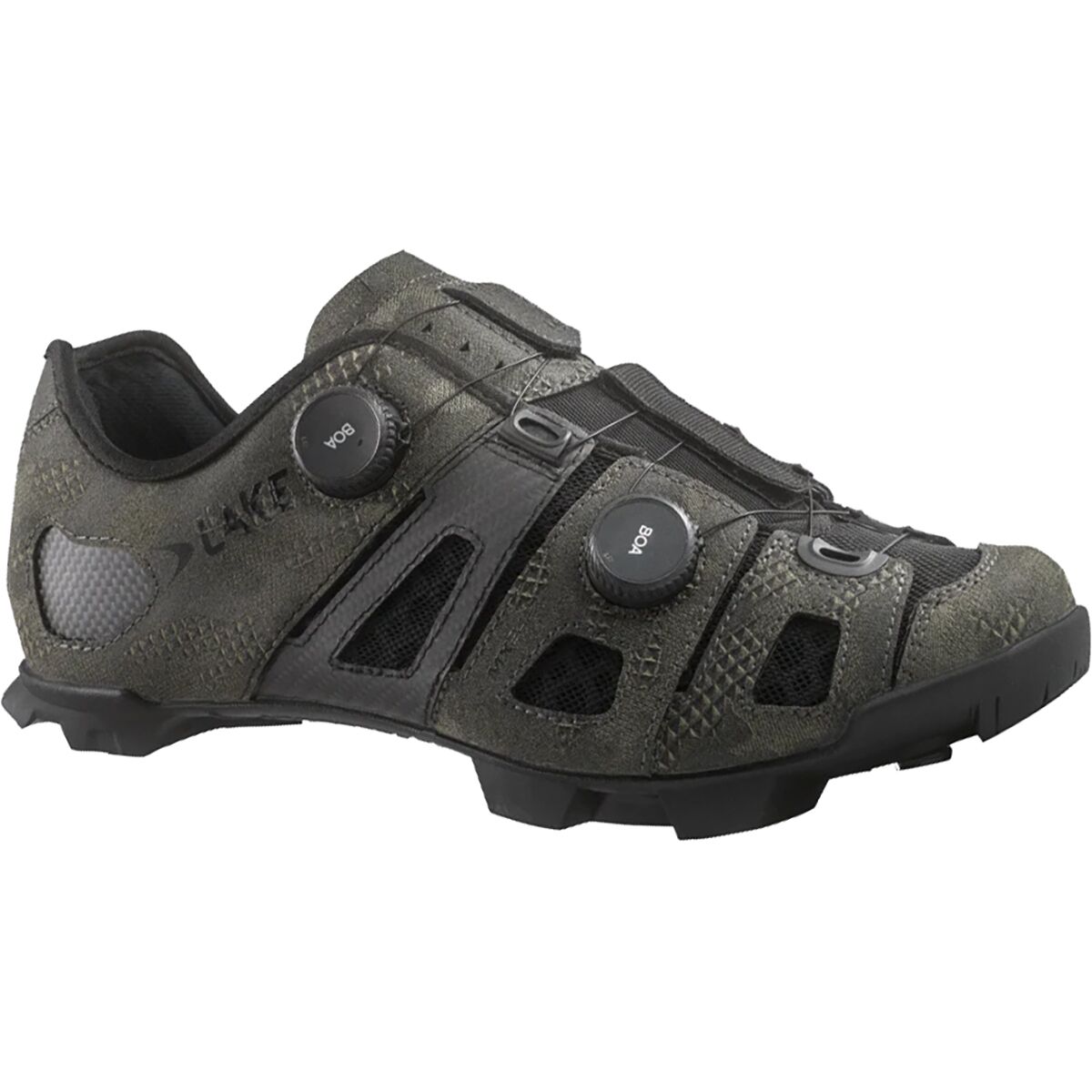 Lake MX242 Endurance Wide Cycling Shoe - Men's Bio Camo/Black, 49.0