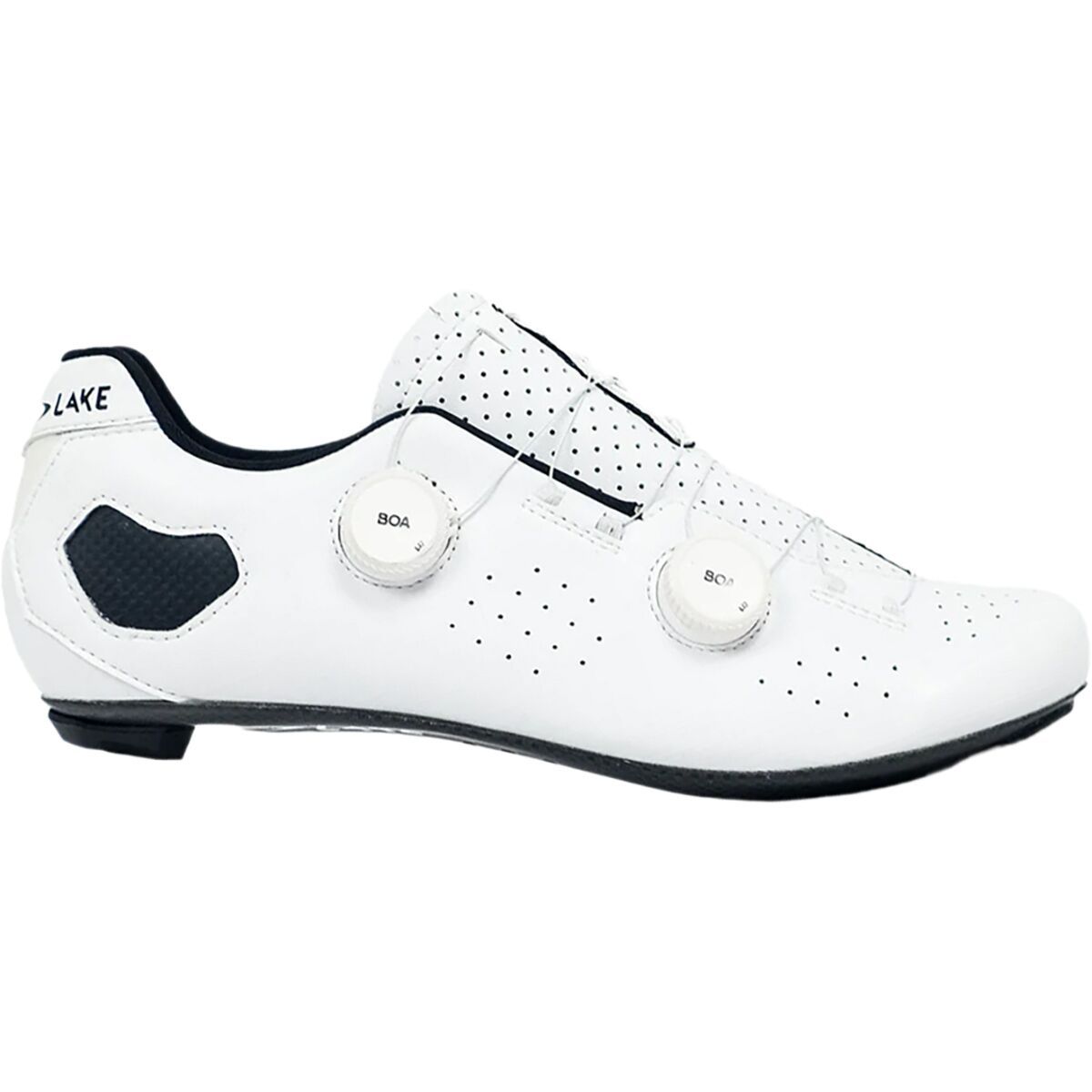Lake CX333 Regular Cycling Shoe - Men's White/White Clarino, 46.5