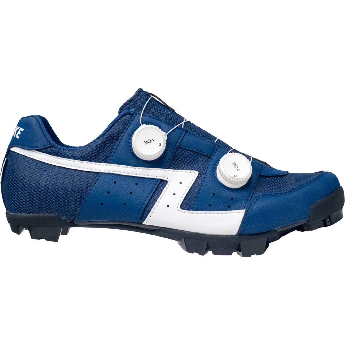 Lake MX30G Wide Cycling Shoe - Men's Mesh-Blue/White, 47.0