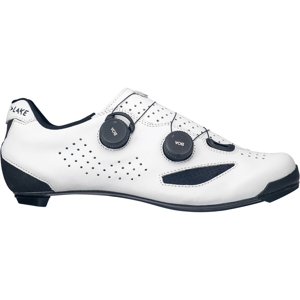 Lake CX239 Wide Cycling Shoe White/Black, 41.5