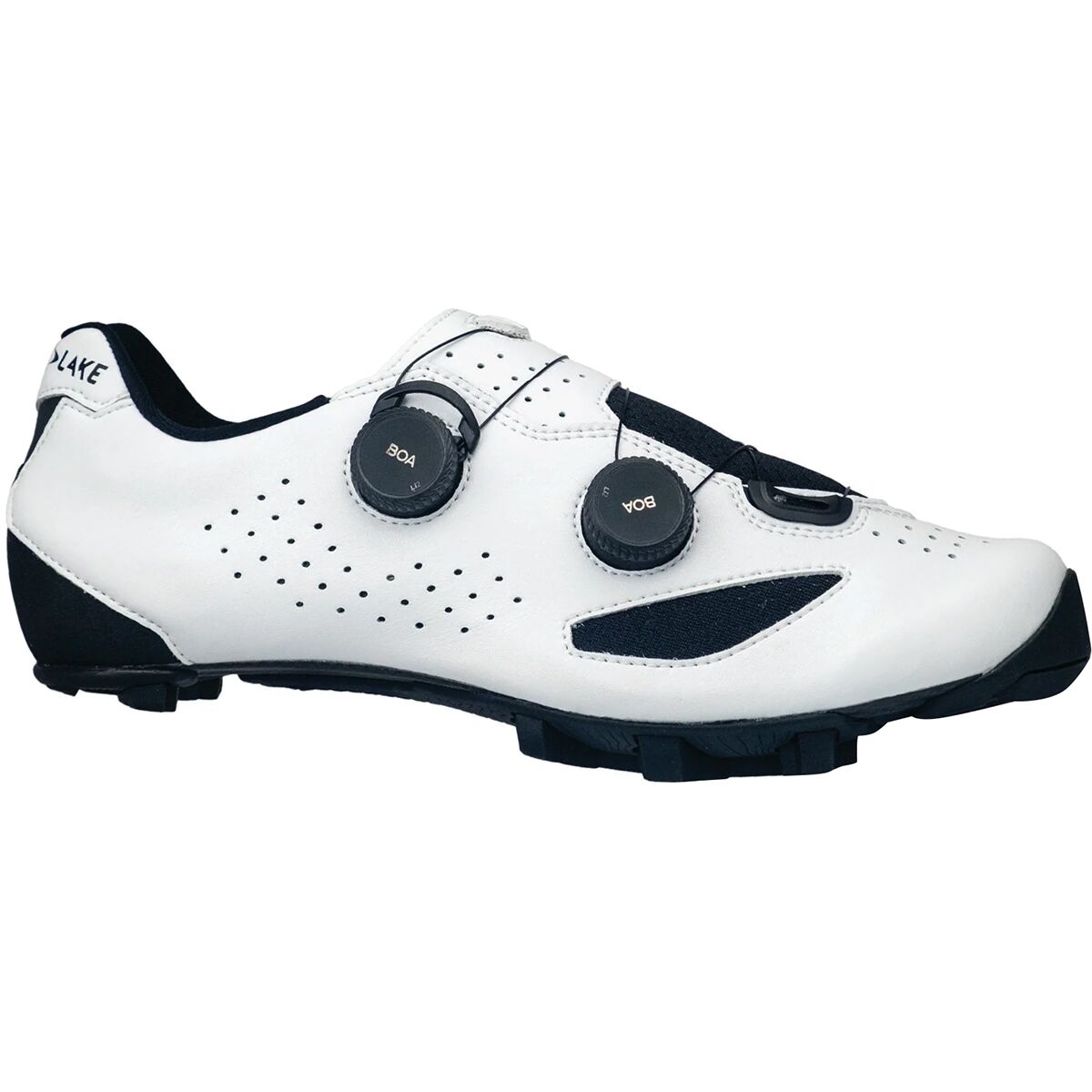 Lake Lake MX239 Gravel Bike Shoe White/Black, 45.5 - Men's - $359.99 at Competitive Cyclist