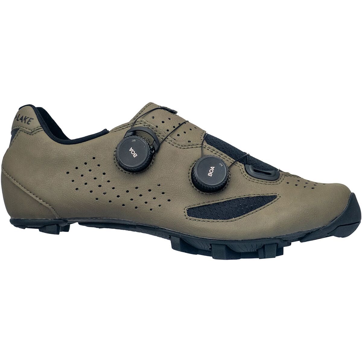 Lake MX239-X Wide Gravel Bike Shoe Stone/Black, 45.5 - Men's