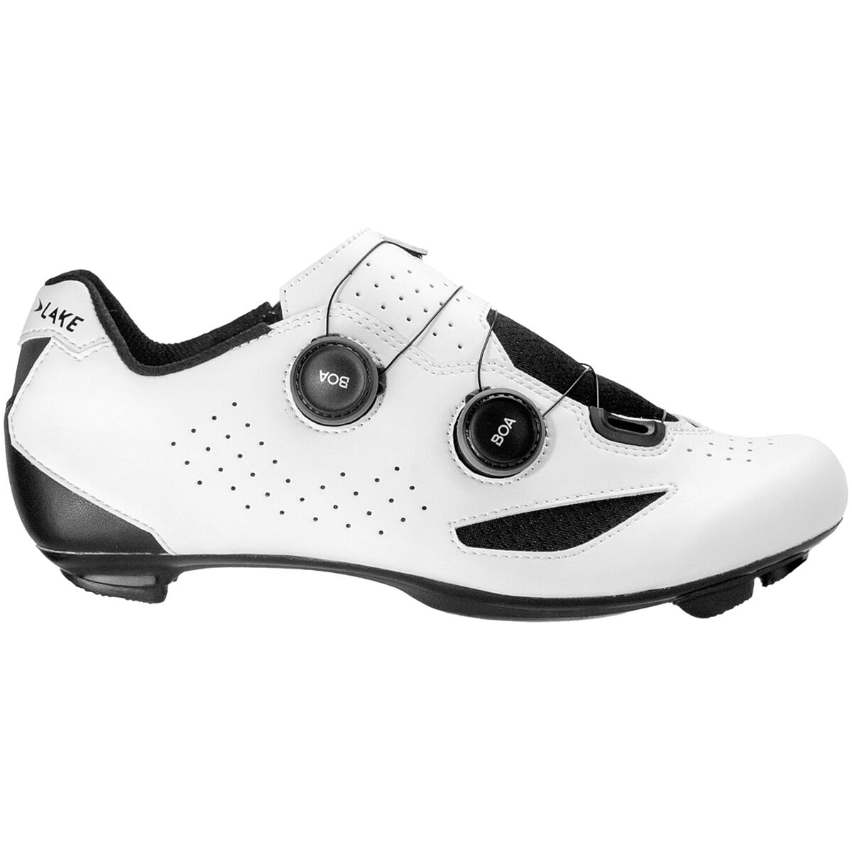 Lake Lake CX190 Wide Cycling Shoe White/Black, 50.0