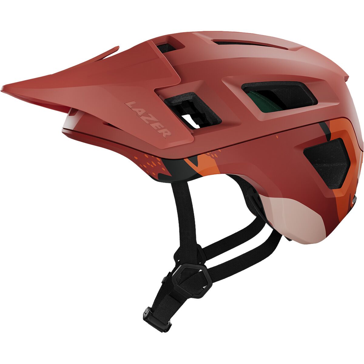 Lazer | Coyote Kineticore Helmet Men's | Size Medium In Matte Orange Camo