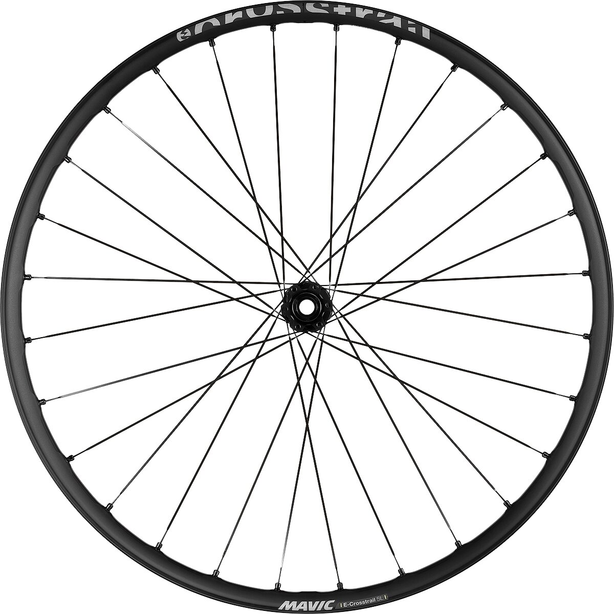 Mavic Mavic E-Crosstrail SL 29in Wheel Front, Black, 15x110, 6-Bolt