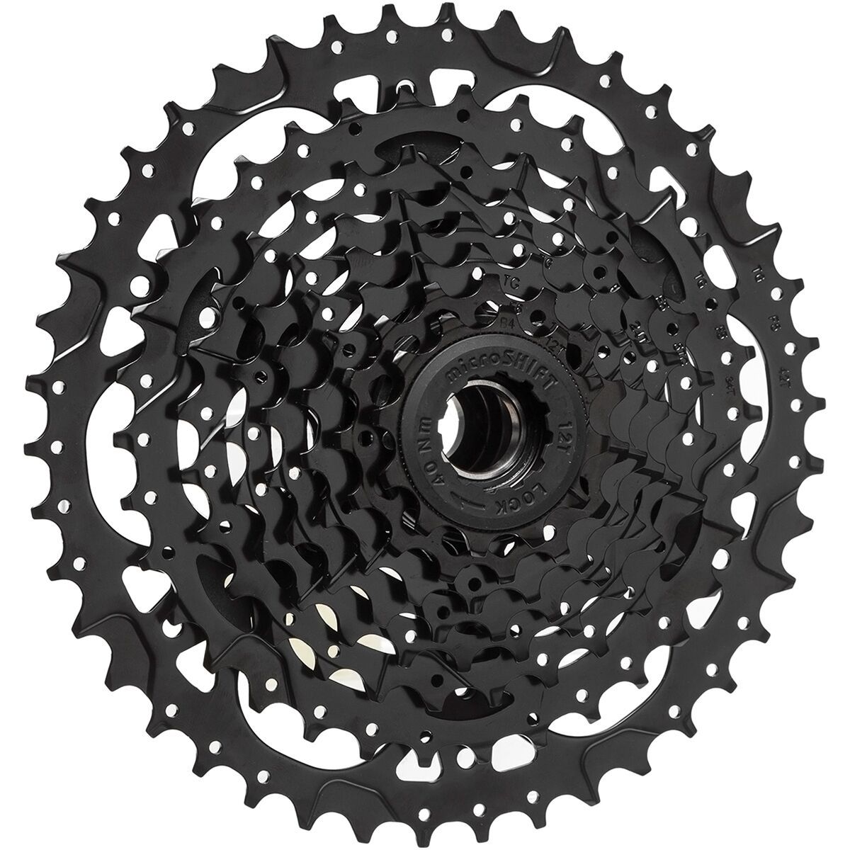 microSHIFT Acolyte Cassette - 8-Speed Black, 12-42t