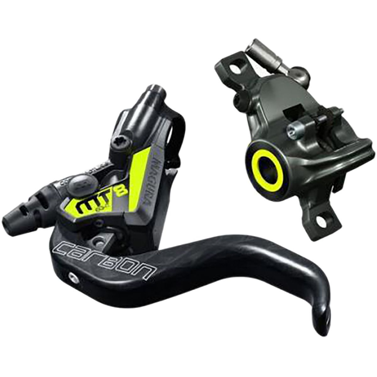 Magura USA MT8 SL Disc Brake Black/Neon Yellow, Left or Right