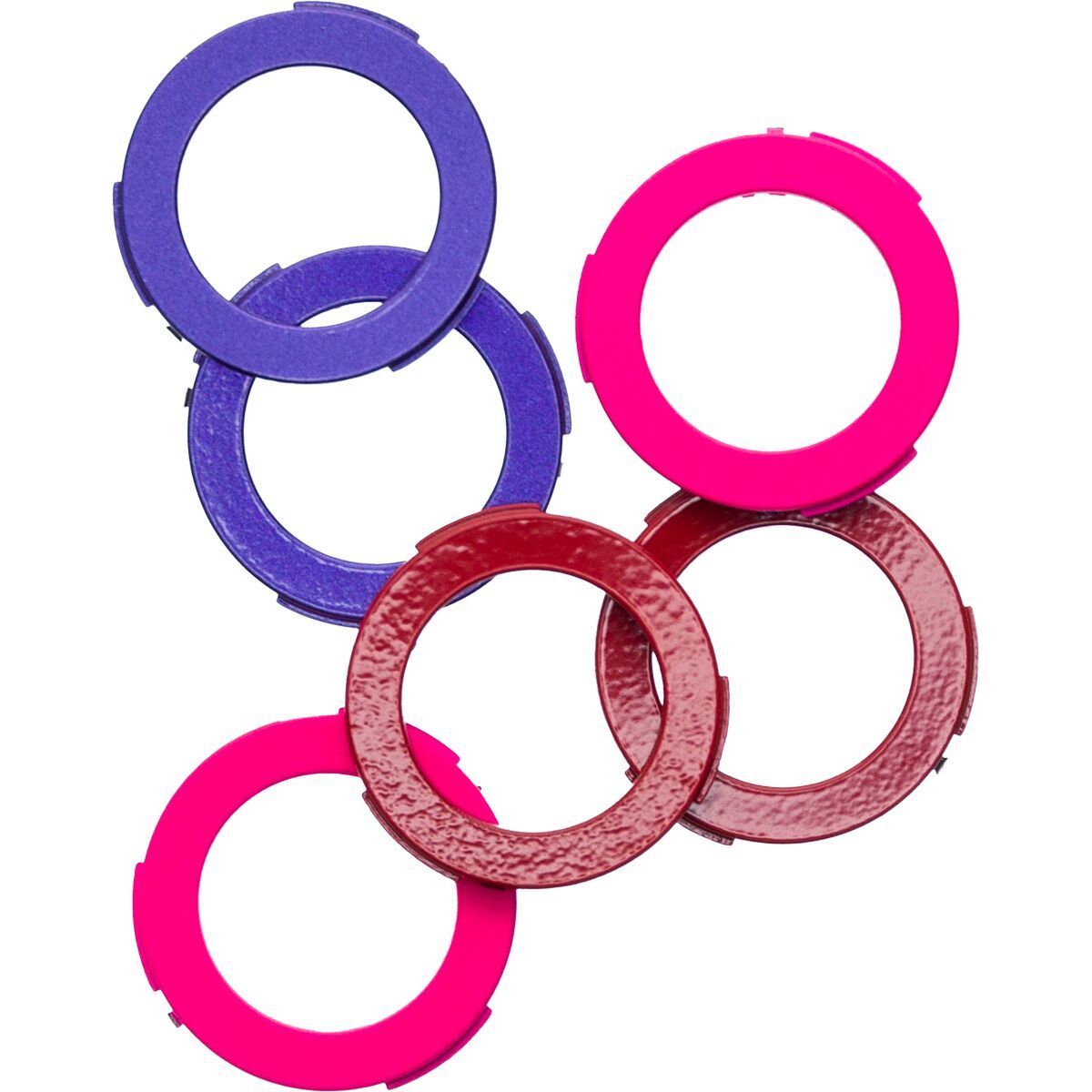 Magura USA Magura USA 2 Piston Cover Kit Purple, Red, Neon Pink, 6 Pieces