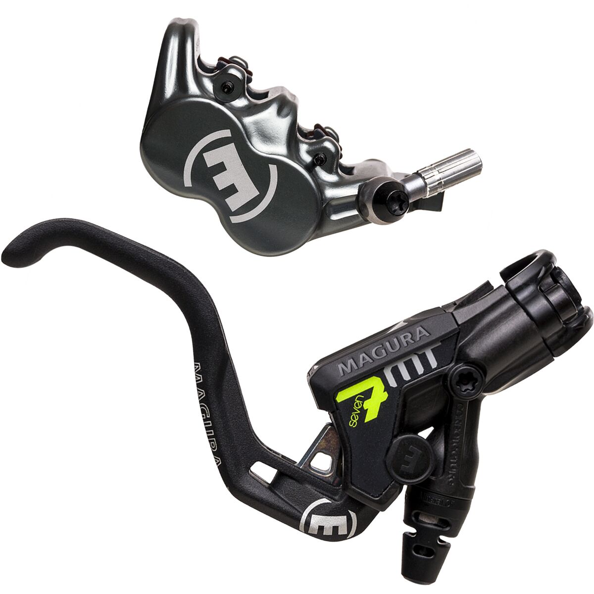 Magura USA Magura USA MT7 Pro Disc Brake Black/Neon Yellow, Left or Right