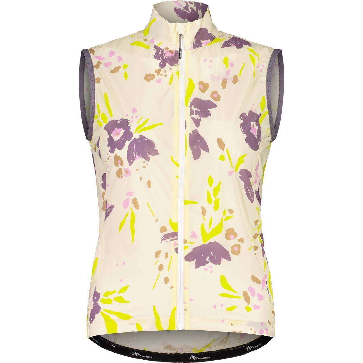 Maloja SeisM Printed Cycling Vest - Women's Shaded White Brushflower, S