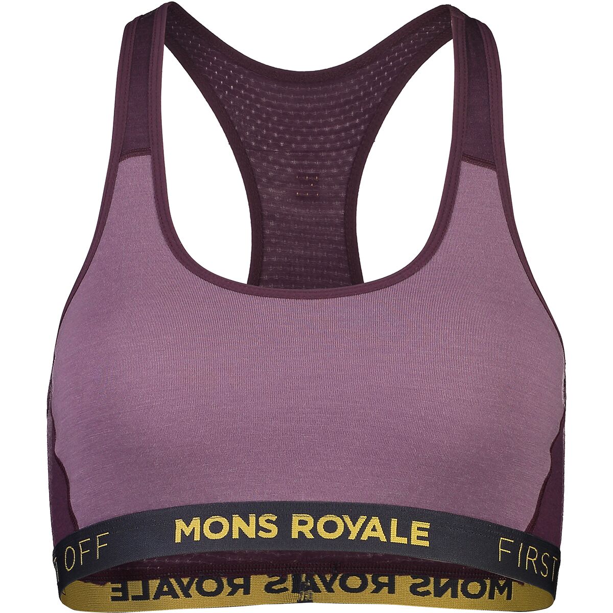 Mons Royale Women's Sierra Sports Bra - Merino wool, Navy / XS
