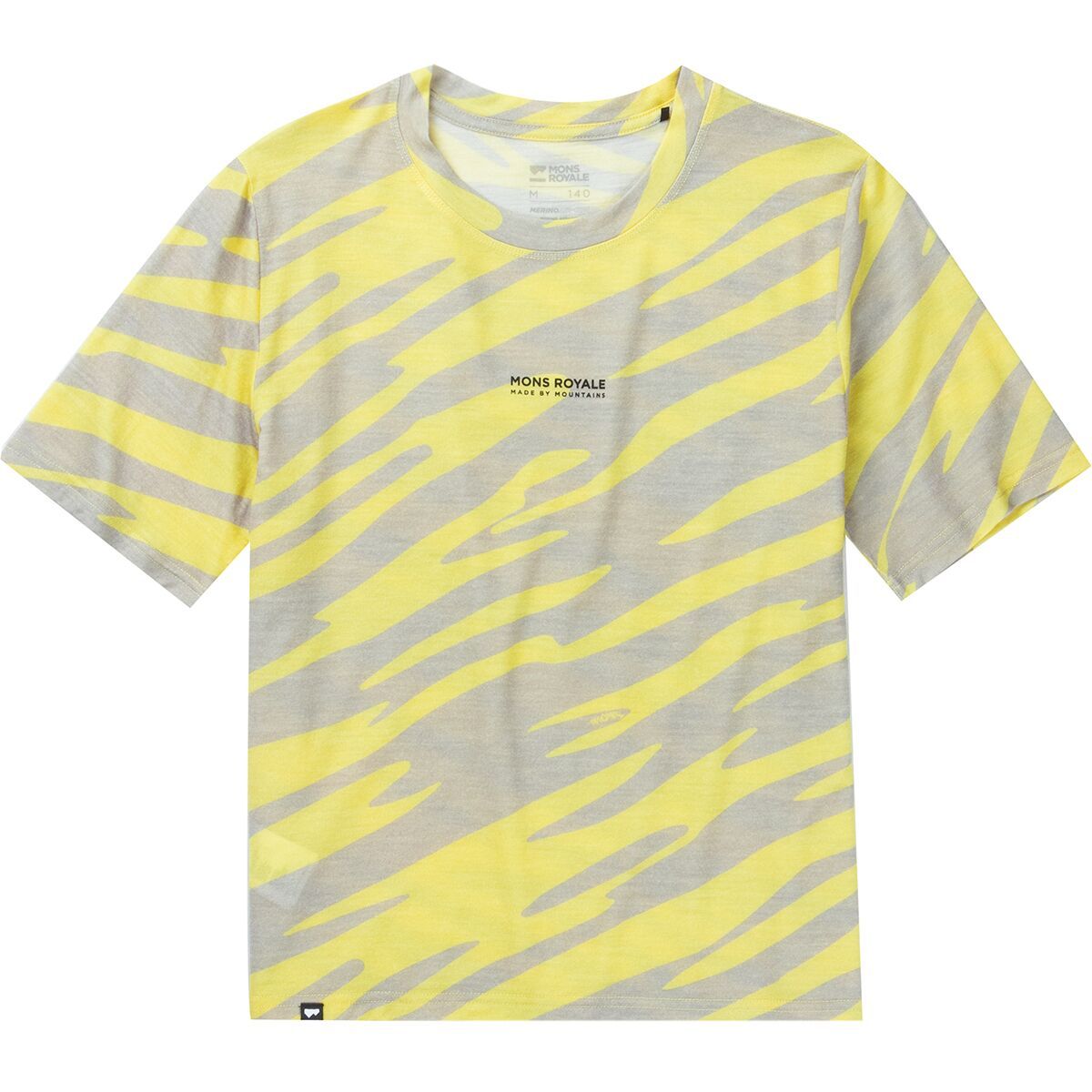 Mons Royale Icon Logo T-Shirt - Women's Limelight Camo, XL