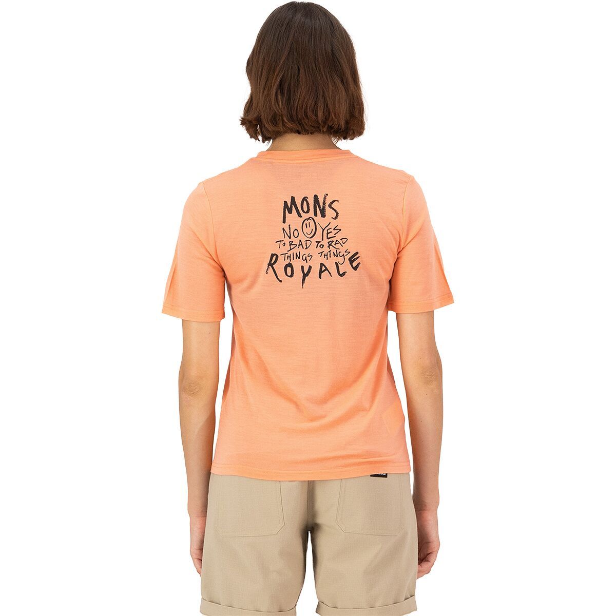 Mons Royale Icon Logo T-Shirt - Women's Limelight Camo, XL