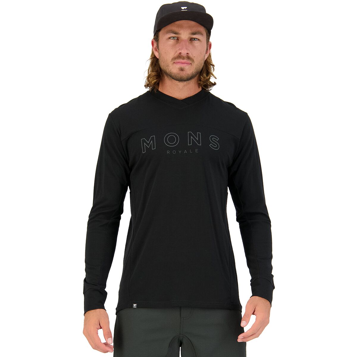 Mons Royale Redwood Enduro V-Neck Long-Sleeve Jersey - Men's product image