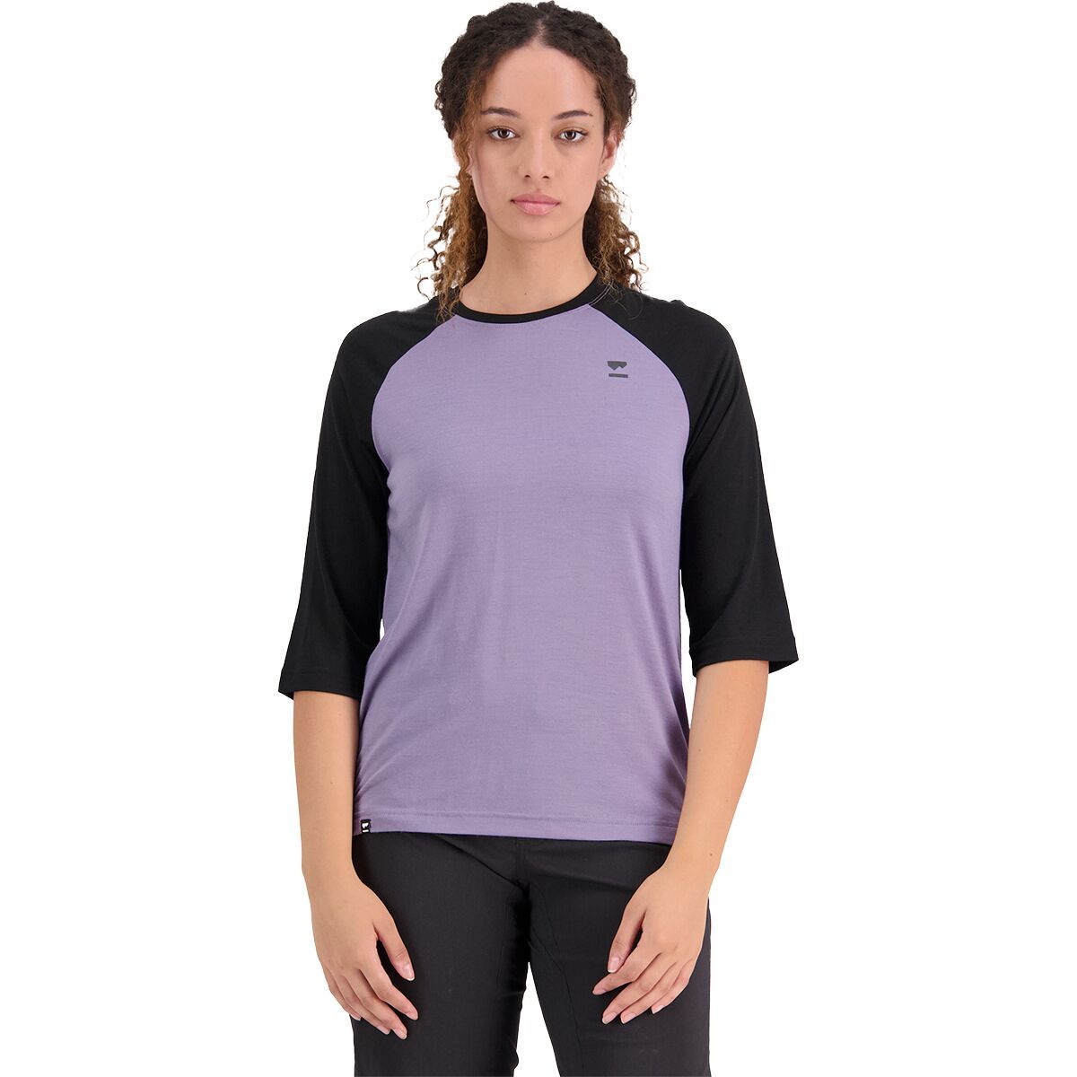 Mons Royale Tarn Merino Shift Raglan 3/4 Sleeve - Women's Black/Black, XL