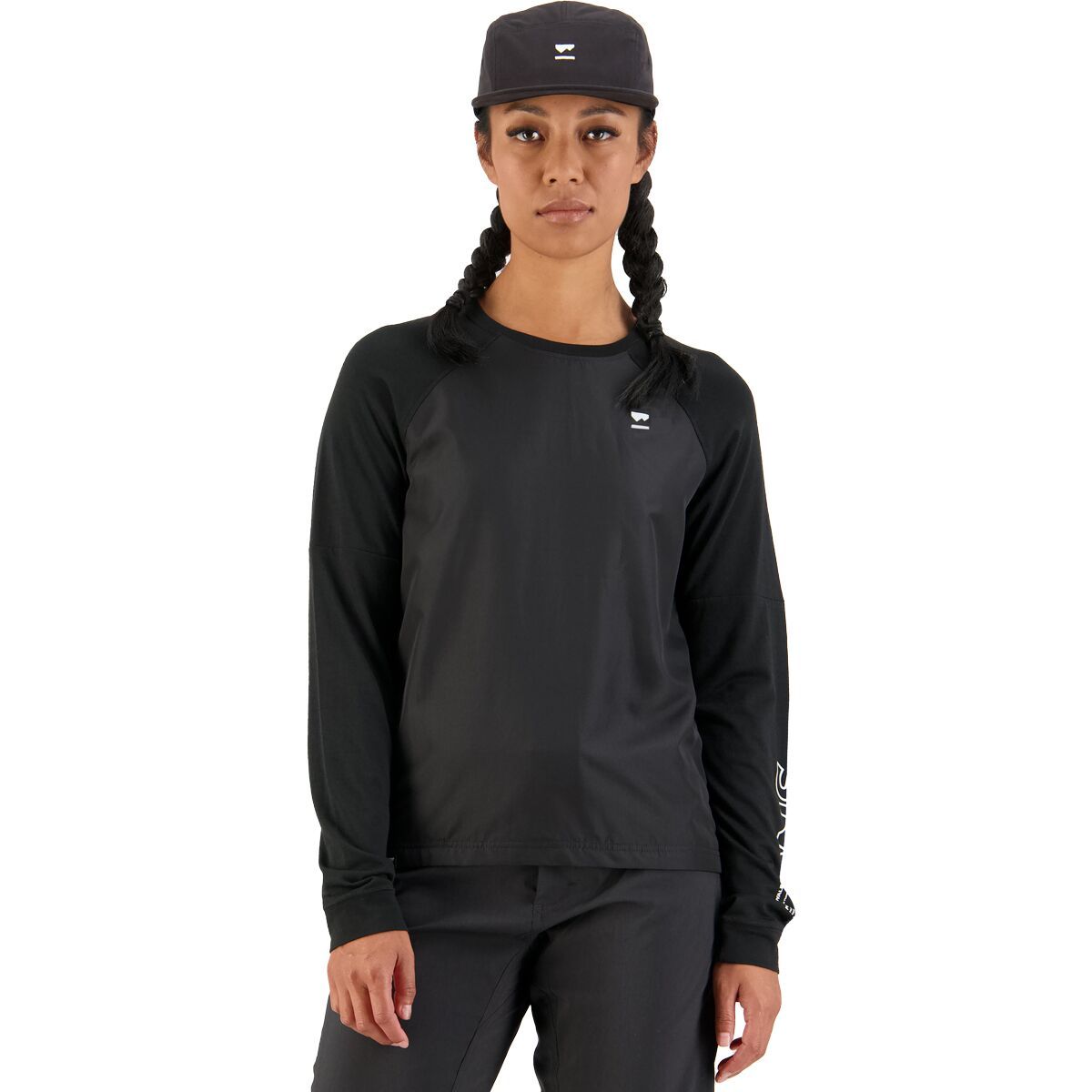 Mons Royale Mons Royale Tarn Merino Shift Wind Jersey - Women's Black/Black, M