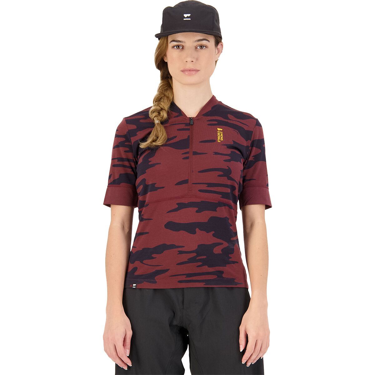 Mons Royale Mons Royale Cadence 1/2-Zip Biking Jersey - Women's Chocolate Camo, L