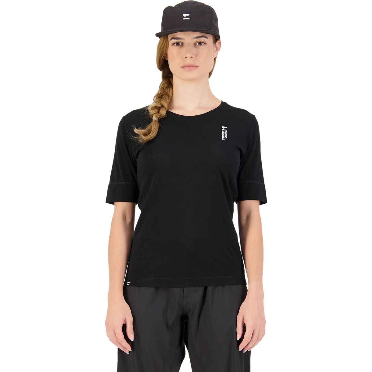 Mons Royale Cadence Bike Short-Sleeve Shirt - Women's Black, M