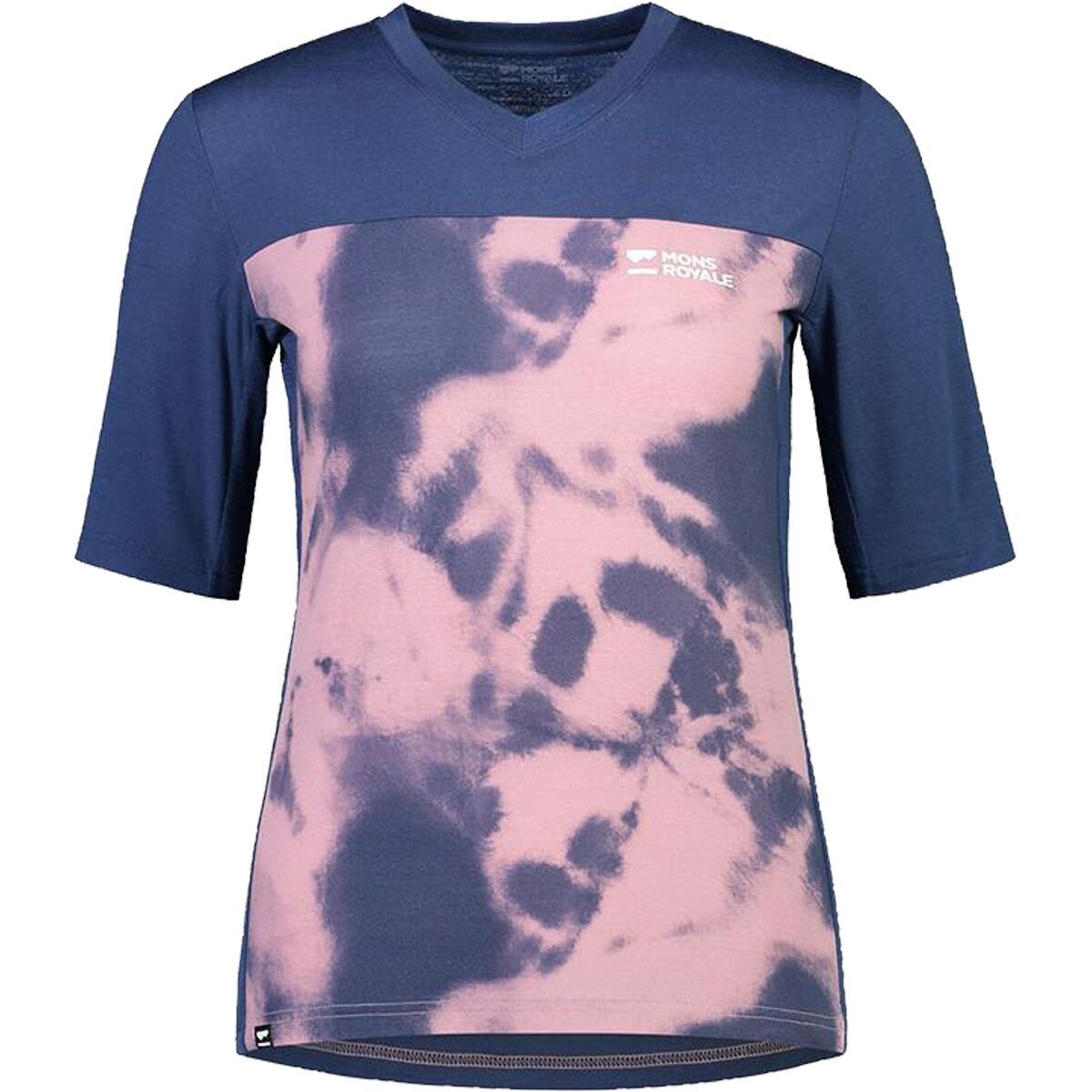 Mons Royale Redwood Enduro VT Bike Jersey - Women's Denim Tie Dye, M