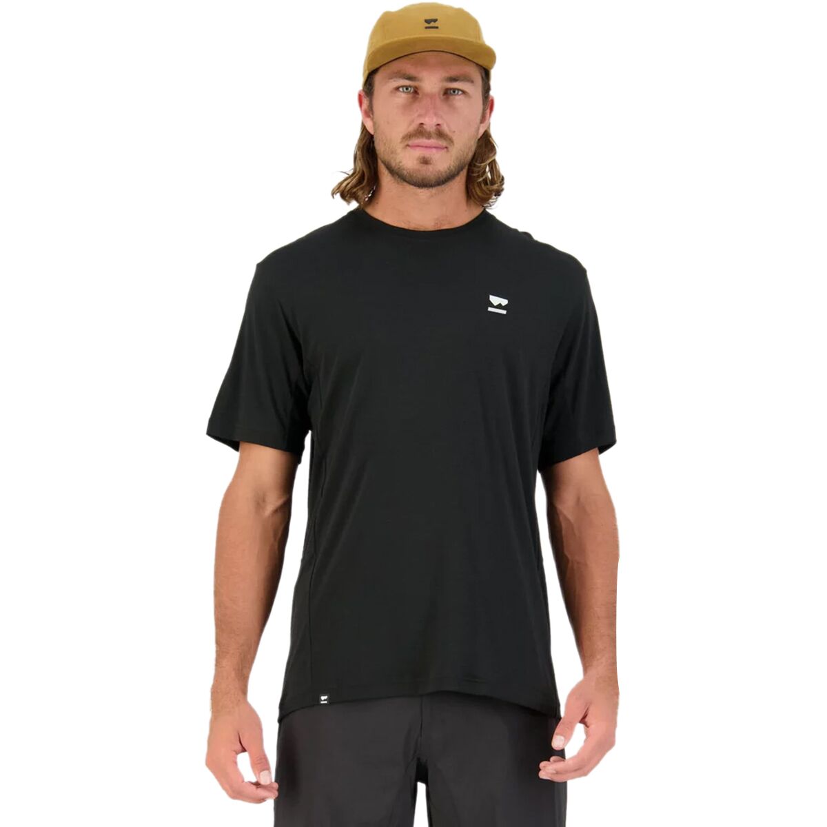 Mons Royale Mons Royale Tarn Merino Shift T-Shirt - Men's Black/Black, M