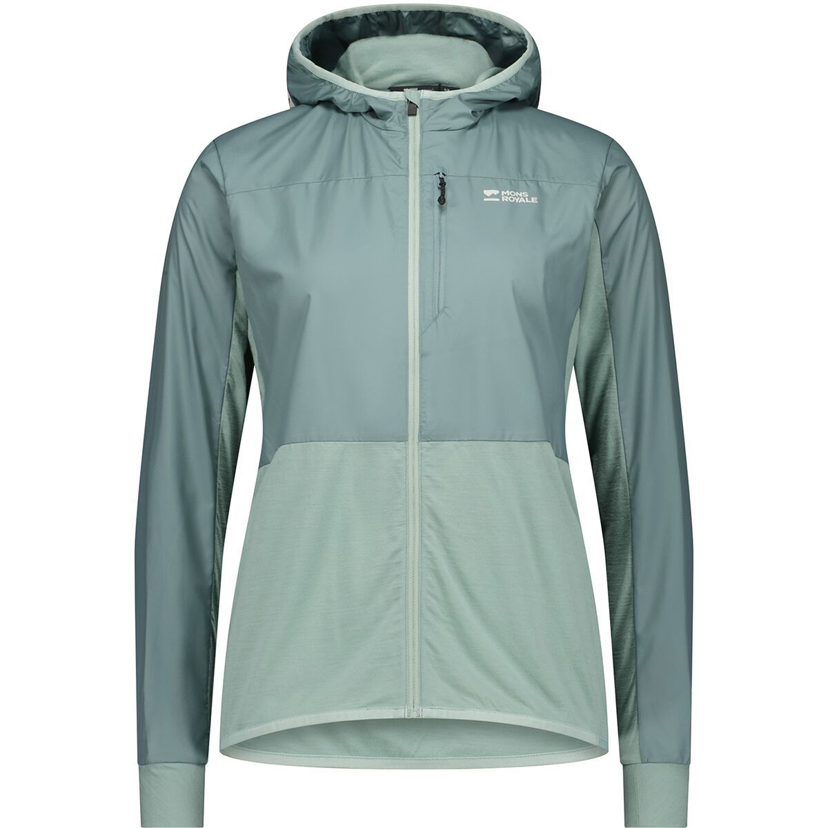 Mons Royale Diversion Merino Bike Wind Jacket - Women's Dew/Desert Sage, S