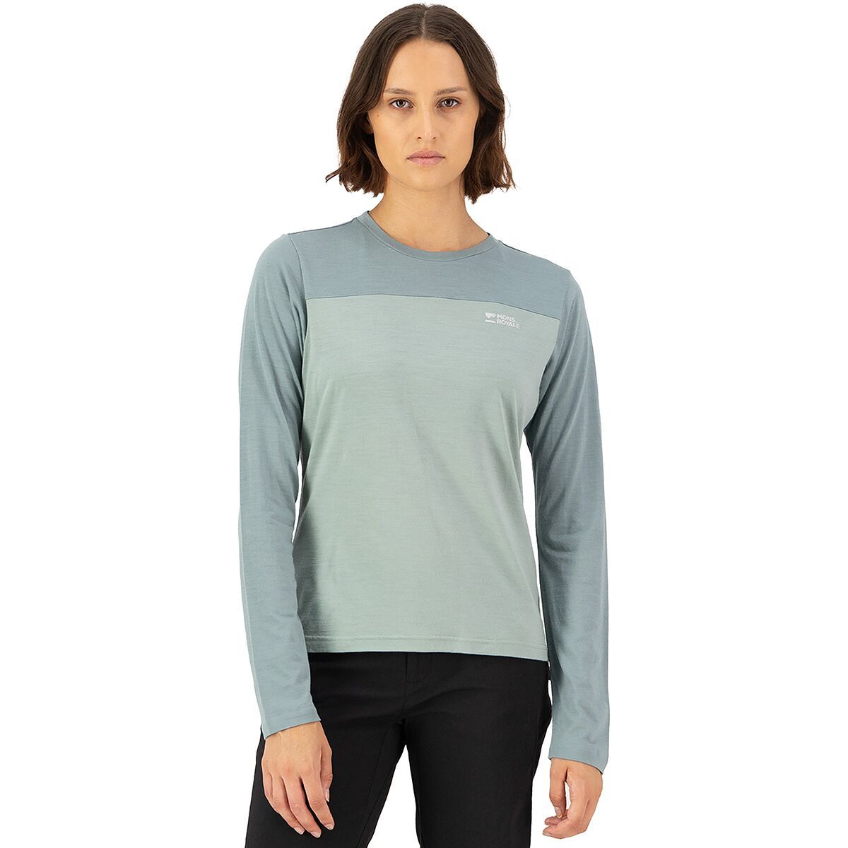 Mons Royale Mons Royale Diversion Merino Long-Sleeve Bike Jersey - Women's Dew/Desert Sage, XL