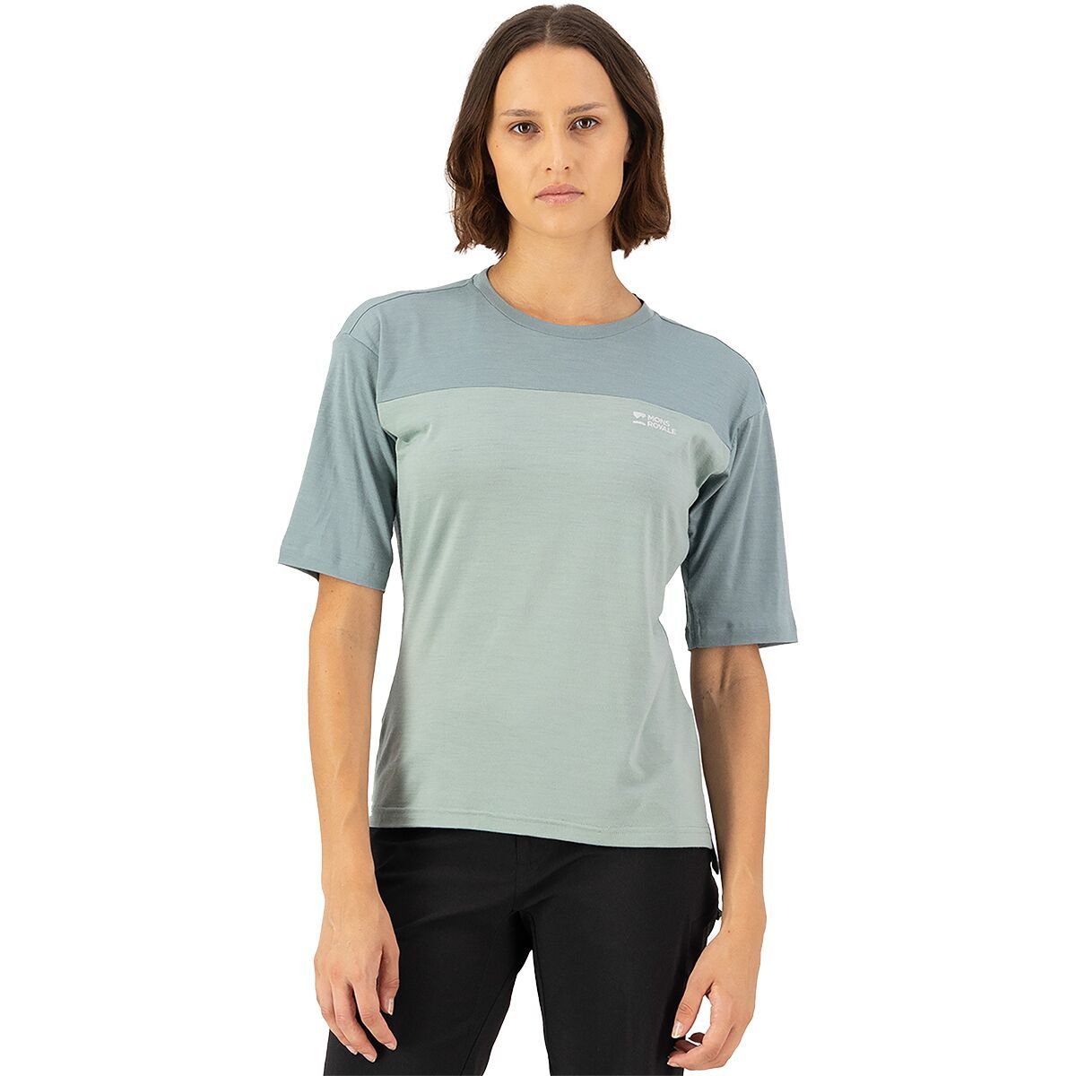 Mons Royale Mons Royale Diversion Merino Short-Sleeve Bike Jersey - Women's Dew/Desert Sage, M