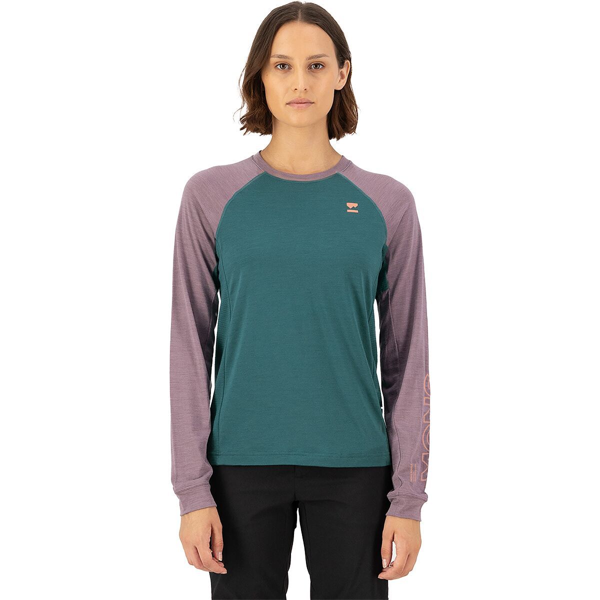 Mons Royale Tarn Merino Long-Sleeve Bike Jersey - Women's Abyss/Mauve, S